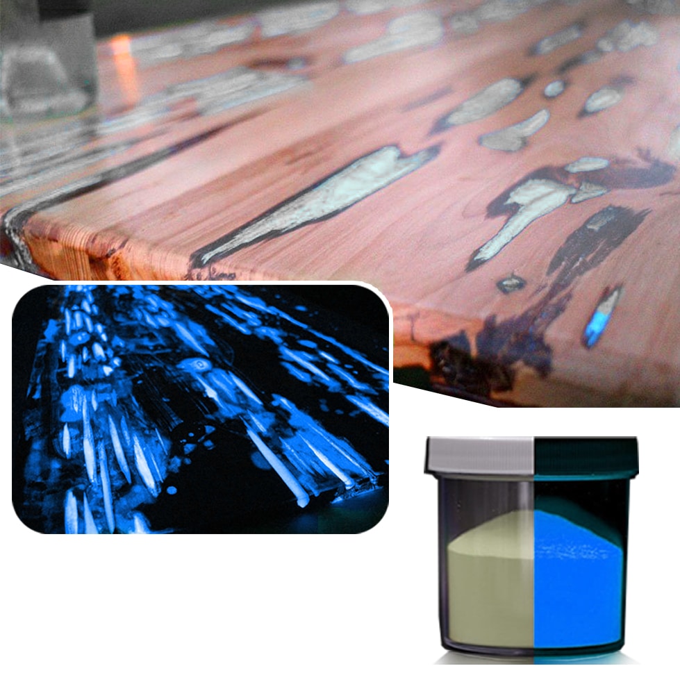 Fosforessents pigment - Pimedas nähtavad valged pigmendid - Image 4