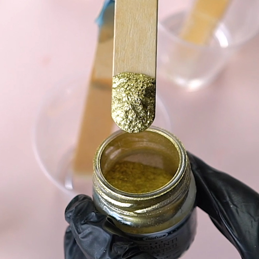 Metalliline pigment kuld, hõbe, proks - Image 6